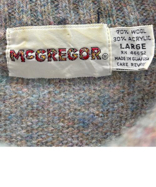 McGREGOR（マクレガー）McGREGOR (マクレガー) ニット グレー サイズ:Lの古着・服飾アイテム