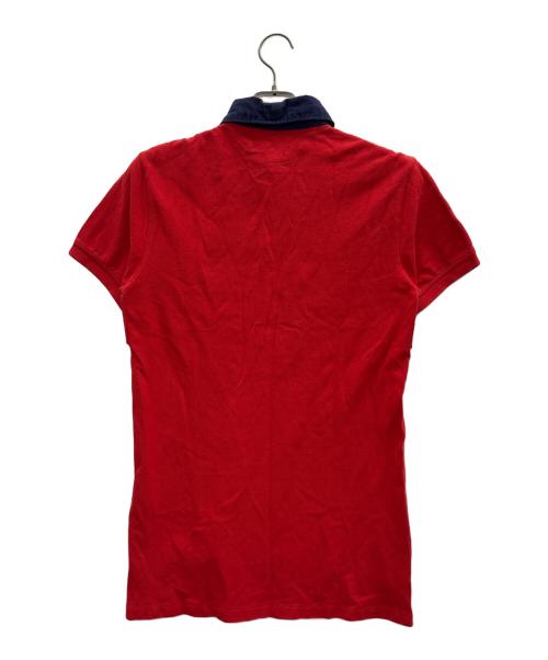 POLO RALPH LAUREN（ポロ・ラルフローレン）POLO RALPH LAUREN (ポロ・ラルフローレン) ポロシャツ レッド×ネイビー サイズ:Sの古着・服飾アイテム