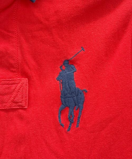POLO RALPH LAUREN（ポロ・ラルフローレン）POLO RALPH LAUREN (ポロ・ラルフローレン) ポロシャツ レッド×ネイビー サイズ:Sの古着・服飾アイテム