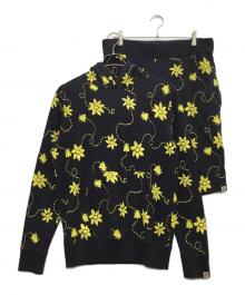 bee-line（ビーライン）の古着「パーカー&ショートパンツ」｜ネイビー×イエロー