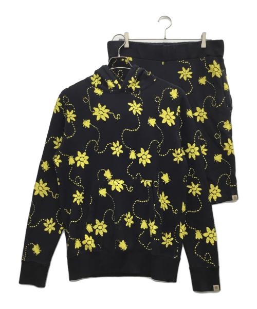 bee-line（ビーライン）bee-line (ビーライン) パーカー&ショートパンツ ネイビー×イエロー サイズ:Lの古着・服飾アイテム