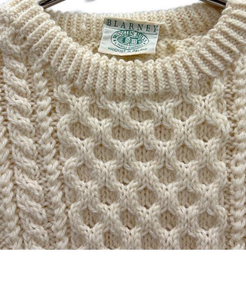 BLARNEY（ブラーニー）BLARNEY (ブラーニー) アランニット アイボリー サイズ:表記無しの古着・服飾アイテム