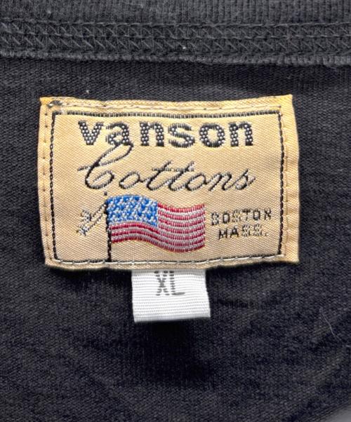 VANSON（バンソン）VANSON (バンソン) ロングスリーブTシャツ ブラック×レッド サイズ:XLの古着・服飾アイテム