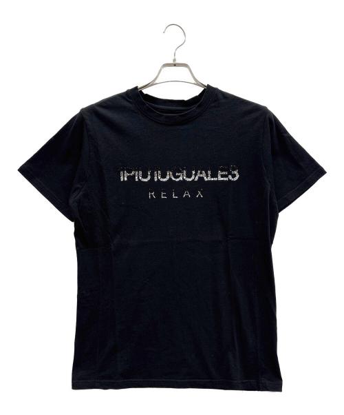 1PIU1UGUALE3 RELAX（ウノピゥウノウグァーレトレ リラックス）1PIU1UGUALE3 RELAX (ウノピゥウノウグァーレトレ リラックス) Tシャツ ブラック サイズ:Lの古着・服飾アイテム