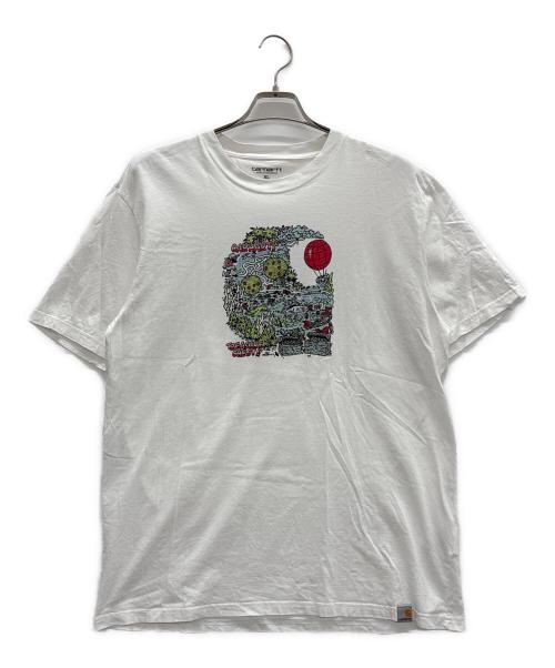 CarHartt（カーハート）CarHartt (カーハート) プリントTシャツ ホワイト サイズ:XLの古着・服飾アイテム