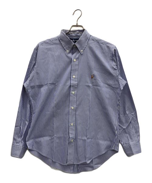 RALPH LAUREN（ラルフローレン）RALPH LAUREN (ラルフローレン) ストライプシャツ ブルー×ホワイト サイズ:Lの古着・服飾アイテム