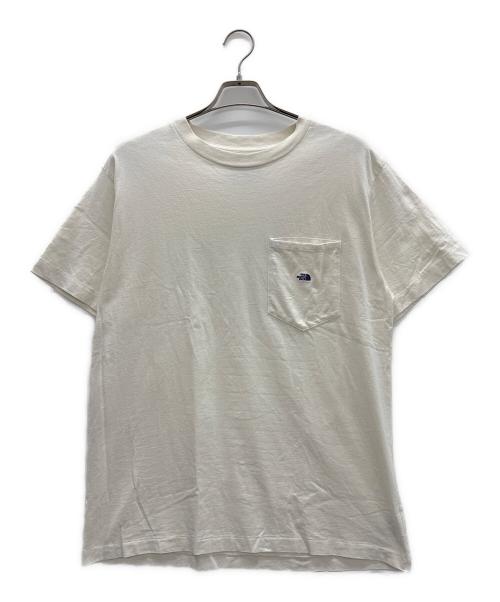THE NORTH FACE PURPLE LABEL（ノースフェイスパープルレーベル）THE NORTH FACE PURPLE LABEL  (ザ・ノースフェイス パープルレーベル) ポケットTシャツ オフホワイト サイズ:Lの古着・服飾アイテム
