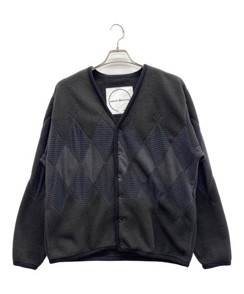 BURLAP OUTFITTER（バーラップアウトフィッター）BURLAP OUTFITTER (バーラップアウトフィッター) フリースカーディガン ブラック サイズ:Mの古着・服飾アイテム