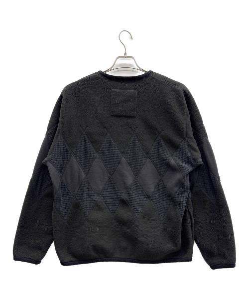 BURLAP OUTFITTER（バーラップアウトフィッター）BURLAP OUTFITTER (バーラップアウトフィッター) フリースカーディガン ブラック サイズ:Mの古着・服飾アイテム