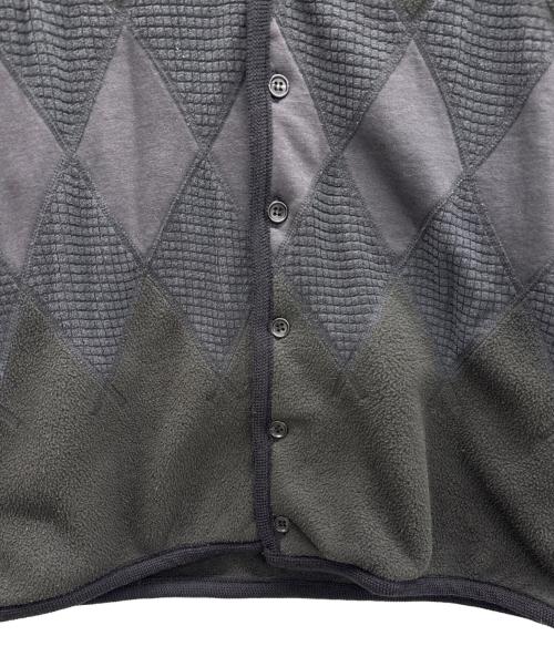 BURLAP OUTFITTER（バーラップアウトフィッター）BURLAP OUTFITTER (バーラップアウトフィッター) フリースカーディガン ブラック サイズ:Mの古着・服飾アイテム
