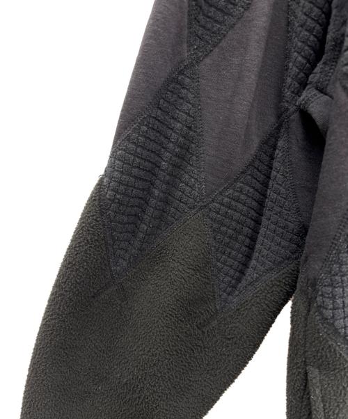 BURLAP OUTFITTER（バーラップアウトフィッター）BURLAP OUTFITTER (バーラップアウトフィッター) フリースカーディガン ブラック サイズ:Mの古着・服飾アイテム