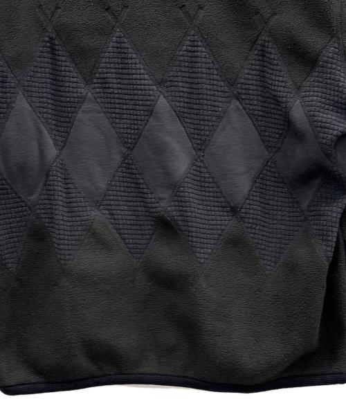 BURLAP OUTFITTER（バーラップアウトフィッター）BURLAP OUTFITTER (バーラップアウトフィッター) フリースカーディガン ブラック サイズ:Mの古着・服飾アイテム