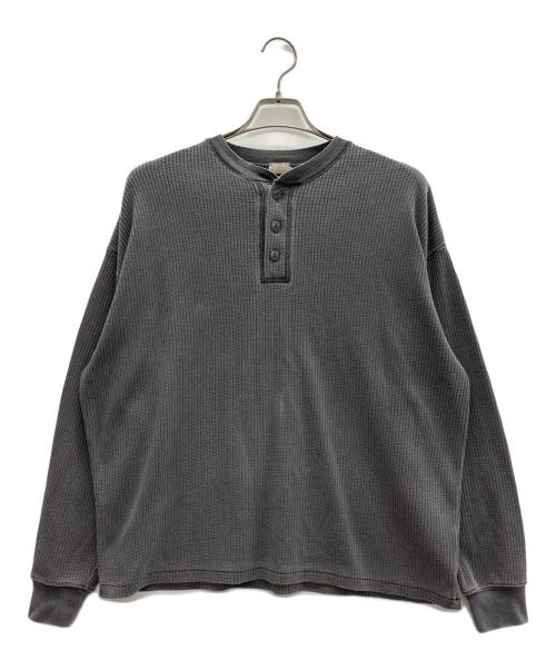 SEABEES（シービーズ）SEABEES (シービーズ) ヘンリーネックサーマルカットソー グレー サイズ:Mの古着・服飾アイテム