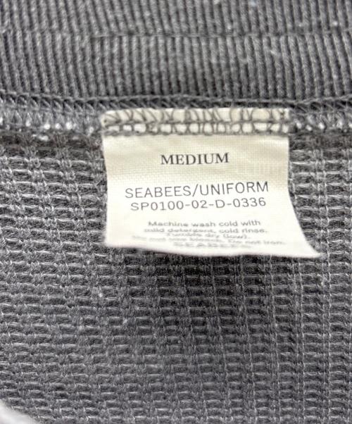 SEABEES（シービーズ）SEABEES (シービーズ) ヘンリーネックサーマルカットソー グレー サイズ:Mの古着・服飾アイテム