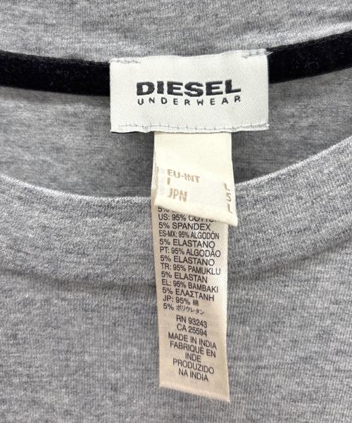 DIESEL（ディーゼル）DIESEL (ディーゼル) ロングスリーブカットソー グレー サイズ:Lの古着・服飾アイテム