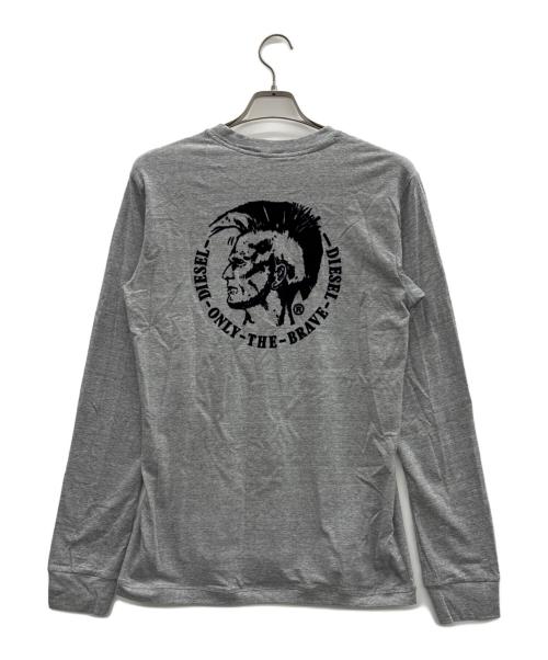 DIESEL（ディーゼル）DIESEL (ディーゼル) ロングスリーブカットソー グレー サイズ:Lの古着・服飾アイテム