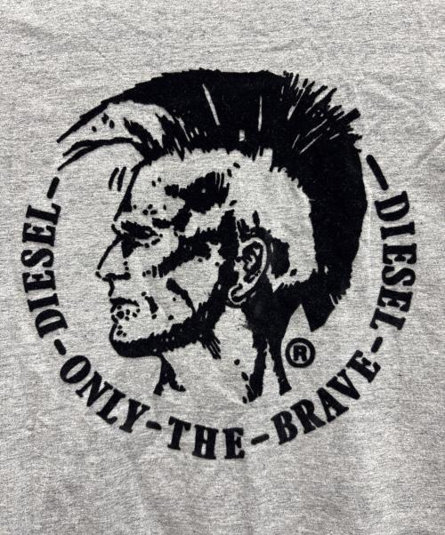 DIESEL（ディーゼル）DIESEL (ディーゼル) ロングスリーブカットソー グレー サイズ:Lの古着・服飾アイテム