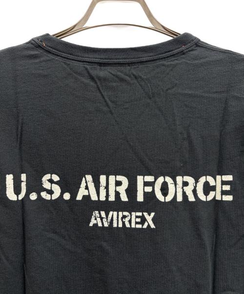 AVIREX（アヴィレックス）AVIREX (アヴィレックス) ロングスリーブTシャツ ブラック×ホワイト サイズ:L 未使用品の古着・服飾アイテム