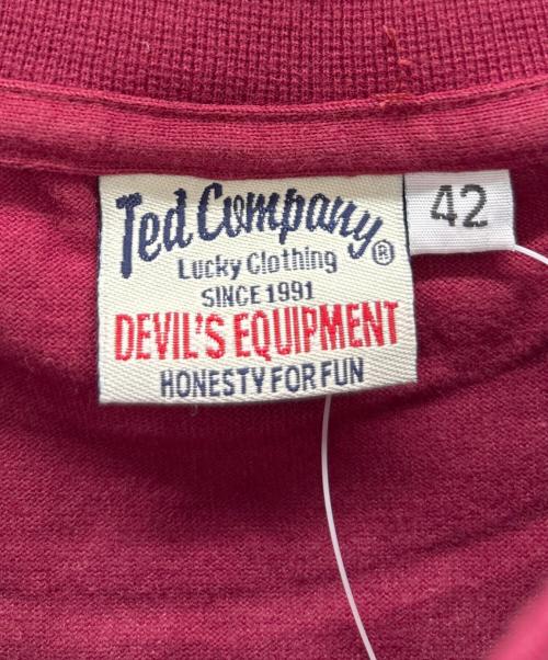 TED COMPANY（テッドカンパニー）TED COMPANY (テッドカンパニー) TAKE5 Tシャツ ワインレッド サイズ:42 未使用品の古着・服飾アイテム