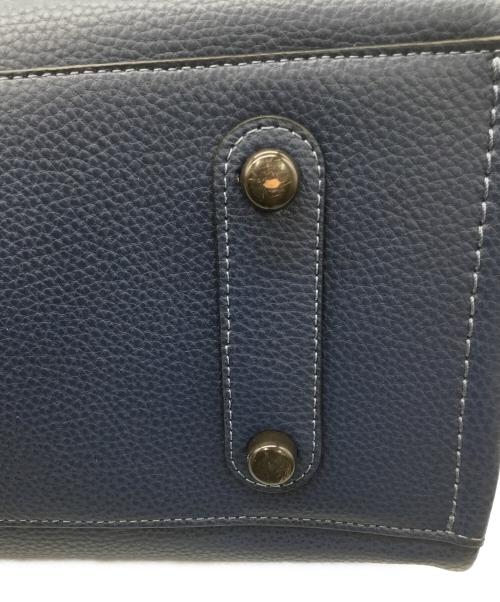 COACH（コーチ）COACH (コーチ) トートバッグ ネイビー×ブラウンの古着・服飾アイテム
