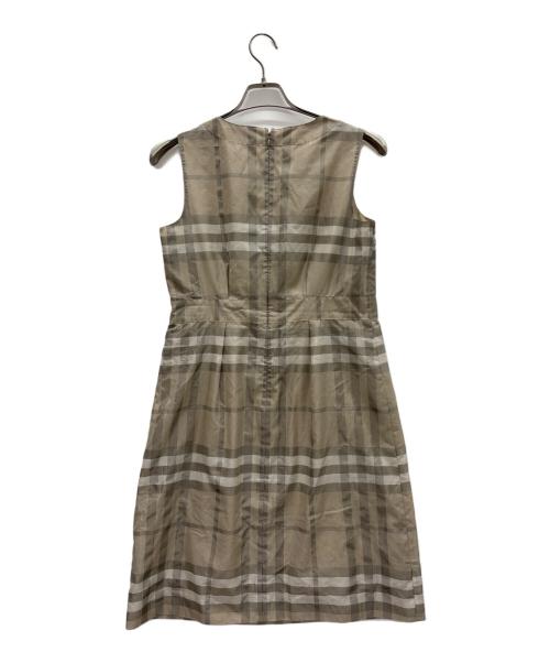 BURBERRY LONDON（バーバリーロンドン）BURBERRY LONDON (バーバリーロンドン) ノースリーブワンピース ベージュ サイズ:40の古着・服飾アイテム