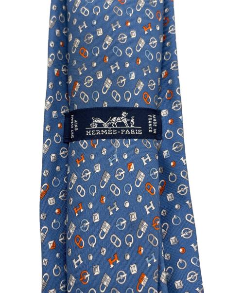 HERMES（エルメス）HERMES (エルメス) シルクネクタイ　 ブルー サイズ:不明の古着・服飾アイテム