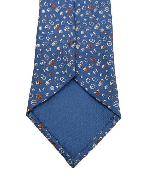 HERMES（エルメス）HERMES (エルメス) シルクネクタイ　 ブルー サイズ:不明の古着・服飾アイテム