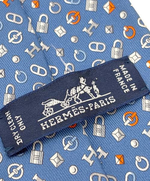 HERMES（エルメス）HERMES (エルメス) シルクネクタイ　 ブルー サイズ:不明の古着・服飾アイテム
