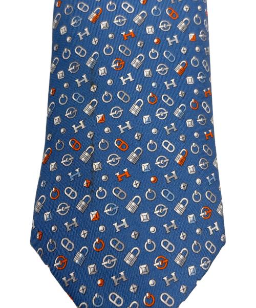 HERMES（エルメス）HERMES (エルメス) シルクネクタイ　 ブルー サイズ:不明の古着・服飾アイテム