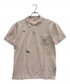 PAPASパパス）の古着「ポロシャツ」｜ピンク