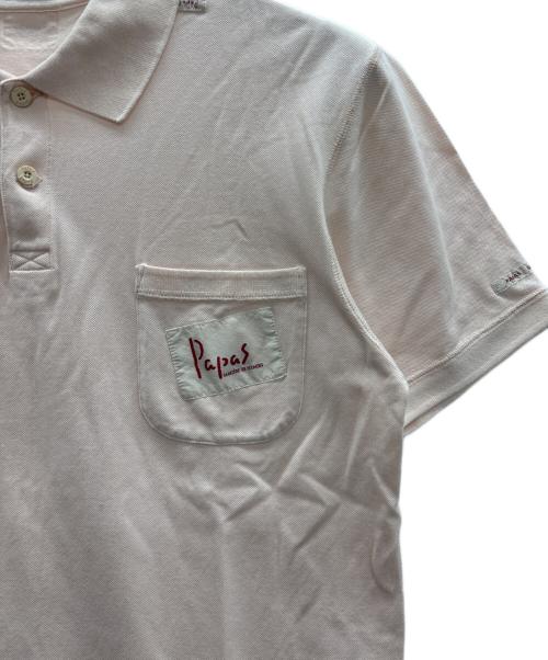 PAPAS（パパス）PAPAS (パパス) ポロシャツ ピンク サイズ:Mの古着・服飾アイテム