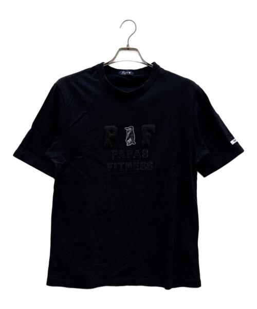 PAPAS PLUS（パパスプラス）PAPAS PLUS (パパスプラス) Tシャツ ブラック サイズ:Mの古着・服飾アイテム