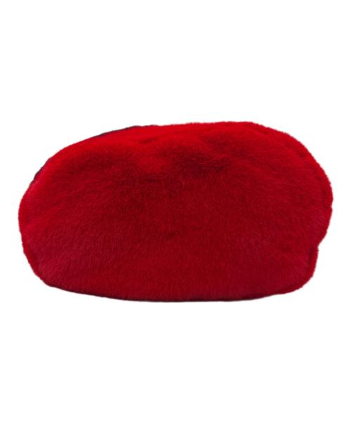 SONIA RYKIEL（ソニア リキエル）SONIA RYKIEL (ソニア リキエル) エコファーショルダーバッグ ネイビー×レッドの古着・服飾アイテム