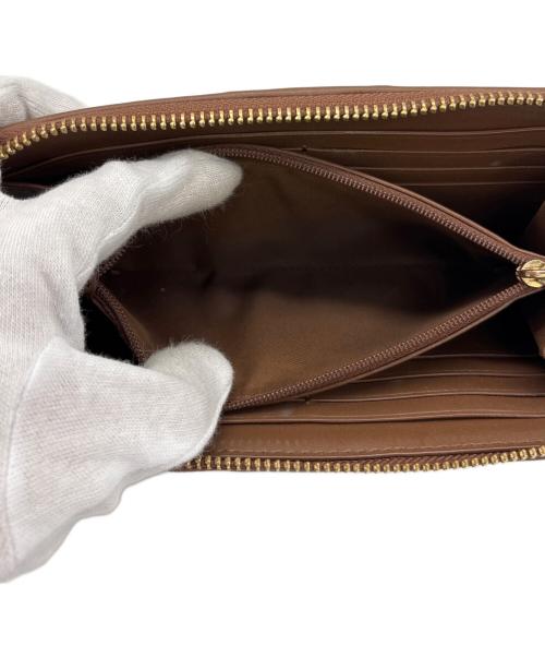 COACH（コーチ）COACH (コーチ) アコーディオン ジップ ウォレット ブラウンの古着・服飾アイテム
