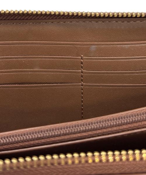 COACH（コーチ）COACH (コーチ) アコーディオン ジップ ウォレット ブラウンの古着・服飾アイテム