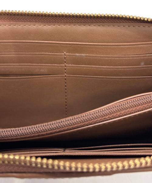 COACH（コーチ）COACH (コーチ) アコーディオン ジップ ウォレット ブラウンの古着・服飾アイテム