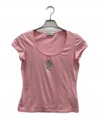 MONCLERモンクレール）の古着「Tシャツ」｜ピンク