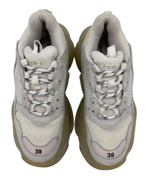 BALENCIAGA（バレンシアガ）BALENCIAGA (バレンシアガ) Triple S クリアソール ホワイト サイズ:26の古着・服飾アイテム