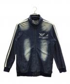 Nortonノートン）の古着「ストレッチカットデニムスタンドジャケット」｜ブルー