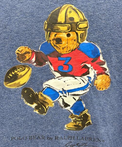 POLO RALPH LAUREN（ポロ・ラルフローレン）POLO RALPH LAUREN (ポロ・ラルフローレン) ポロベアプリントTシャツ ネイビー サイズ:Mの古着・服飾アイテム