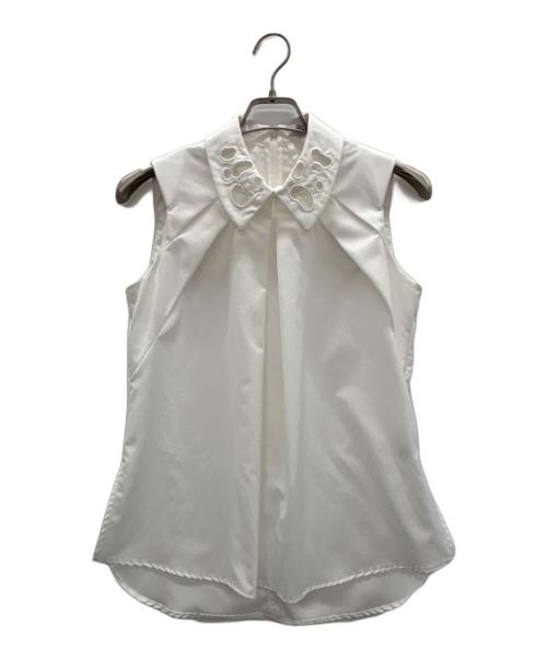 L'AUBE（ローブ）L'AUBE (ローブ) ノースリーブブラウス ホワイト サイズ:Freeの古着・服飾アイテム