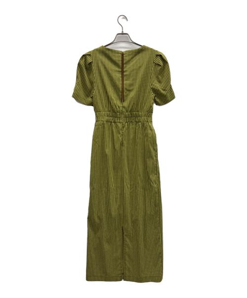 Katrin（カトリン）Katrin (カトリン) ワンピース グリーン×ブラウン サイズ:Sの古着・服飾アイテム