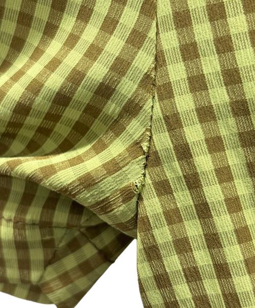 Katrin（カトリン）Katrin (カトリン) ワンピース グリーン×ブラウン サイズ:Sの古着・服飾アイテム