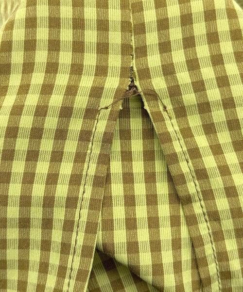 Katrin（カトリン）Katrin (カトリン) ワンピース グリーン×ブラウン サイズ:Sの古着・服飾アイテム