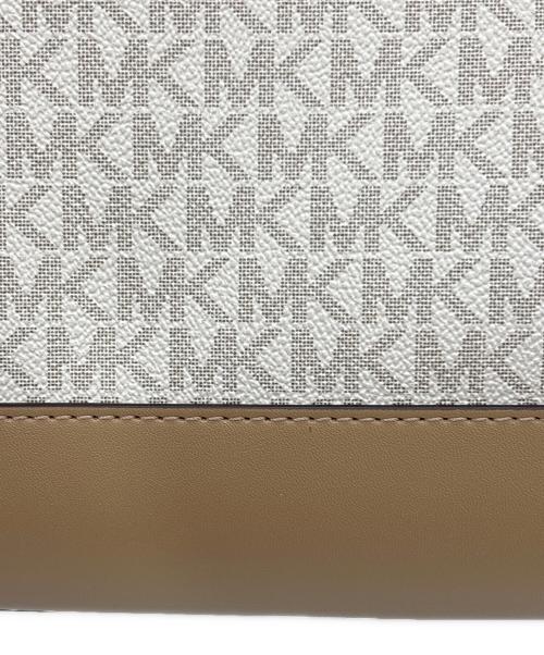 MICHAEL KORS（マイケル・コース）MICHAEL KORS (マイケルコース) 2WAYショルダーバッグ アイボリー×ブラウンの古着・服飾アイテム