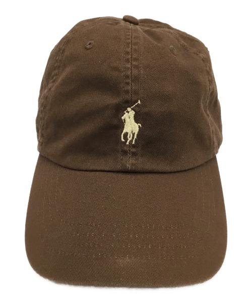 POLO RALPH LAUREN（ポロ・ラルフローレン）POLO RALPH LAUREN (ポロ・ラルフローレン) キャップ ブラウンの古着・服飾アイテム