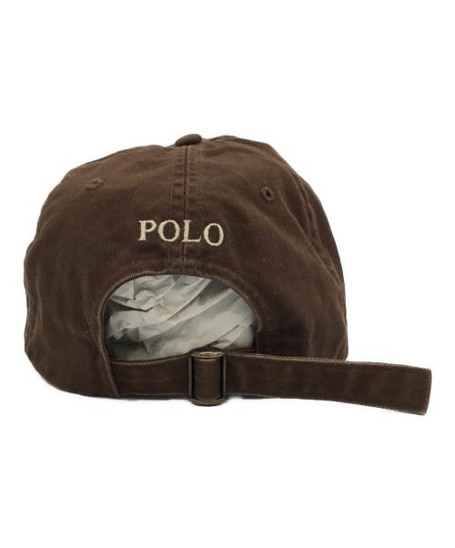 POLO RALPH LAUREN（ポロ・ラルフローレン）POLO RALPH LAUREN (ポロ・ラルフローレン) キャップ ブラウンの古着・服飾アイテム