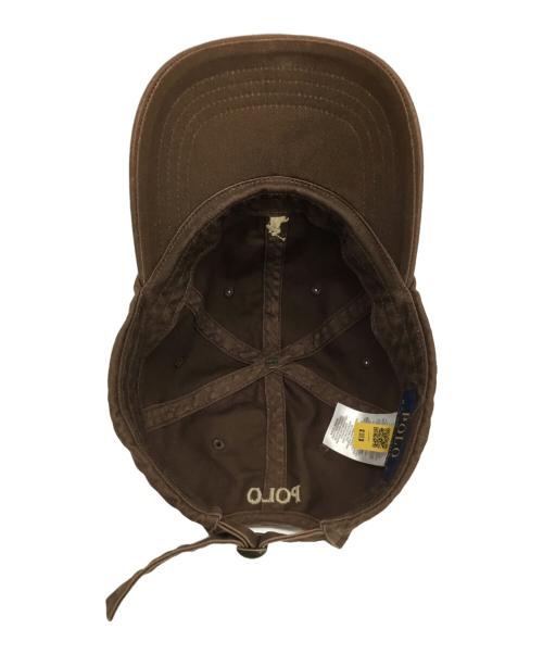 POLO RALPH LAUREN（ポロ・ラルフローレン）POLO RALPH LAUREN (ポロ・ラルフローレン) キャップ ブラウンの古着・服飾アイテム