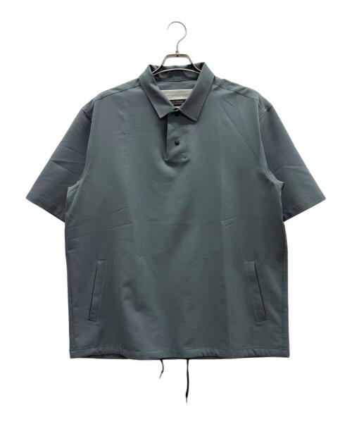 nano・universe（ナノ・ユニバース）nano・universe (ナノ・ユニバース) SHELTECH (シェルテック) プルオーバープランサーシャツ 黄緑 サイズ:Lの古着・服飾アイテム