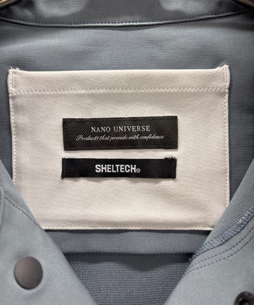 nano・universe（ナノ・ユニバース）nano・universe (ナノ・ユニバース) SHELTECH (シェルテック) プルオーバープランサーシャツ 黄緑 サイズ:Lの古着・服飾アイテム